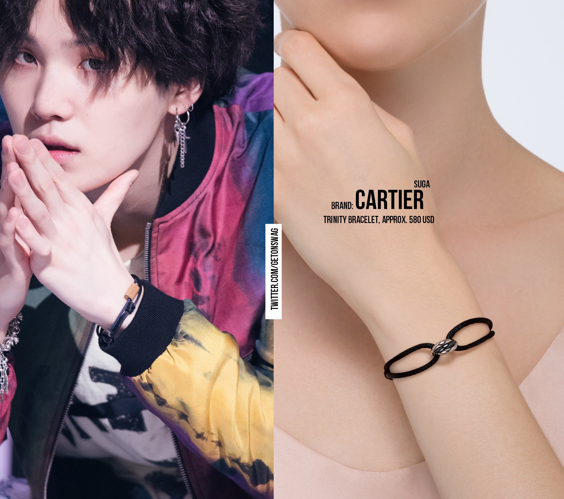 Bangtan Boys V SUGA Same Bracelet