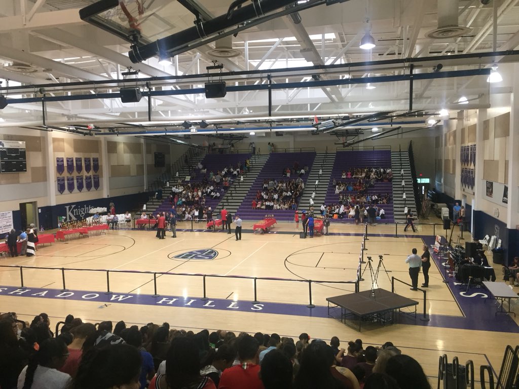 Watching our awesome ASES Ballroom Comets compete at a dance competition.  LOVE the performing arts.