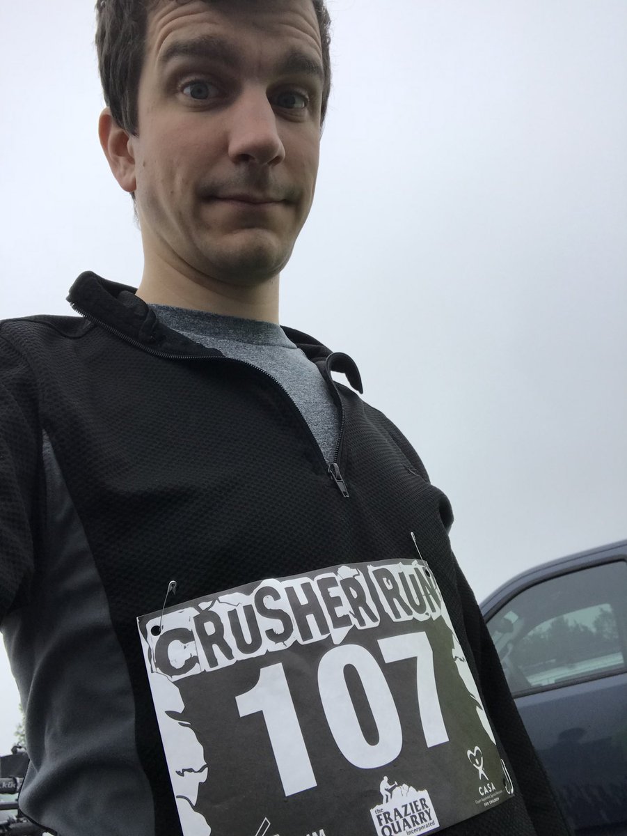zach_legweak's tweet photo. #RunBroRun crushed it at the Crusher Run 5k with @VAMomentum! Having the 2nd half of the race go back up is BRUTAL. Also, got bib #107 - if I believed in luck it’d be my lucky number. https://t.co/SKNwURs42H