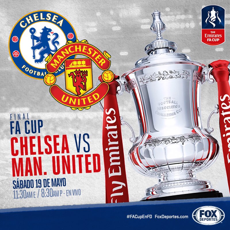marianot19's tweet photo. Ya comenzó la final de la #FACup por @FOXDeportes
@ChelseaFC_Sp @ManUtd_Es
Tuve que llevar el trofeo para que se lo entregaran hoy al #campeón 😂
#FaCupEnFD #MarianoT19 https://t.co/j003Zkc5H8