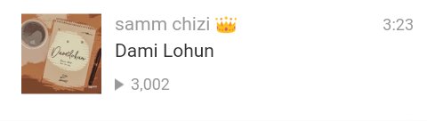Rep_klichyy's tweet photo. (@sammchizi)
Samm Chizi - Dami Lohun Just Clicked 3k+ Plays on his SoundCloud!!!
Come out tomorrow to @VertchMusic #VertchLive and vibe to this jamππ
@UPNXTOFFICIAL @lucid_lemons @Karabo_Mokgoko @wetalksound
@MinzNSE
@purpletunes0 πππ― https://t.co/9iYEMevLcP