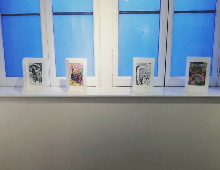 localeproject's tweet photo. @NAillustrations Nadja Andersson's drawing booklets at our recent Cass Art #Glasgow exhibition 😻 https://t.co/XRGDl35oKr