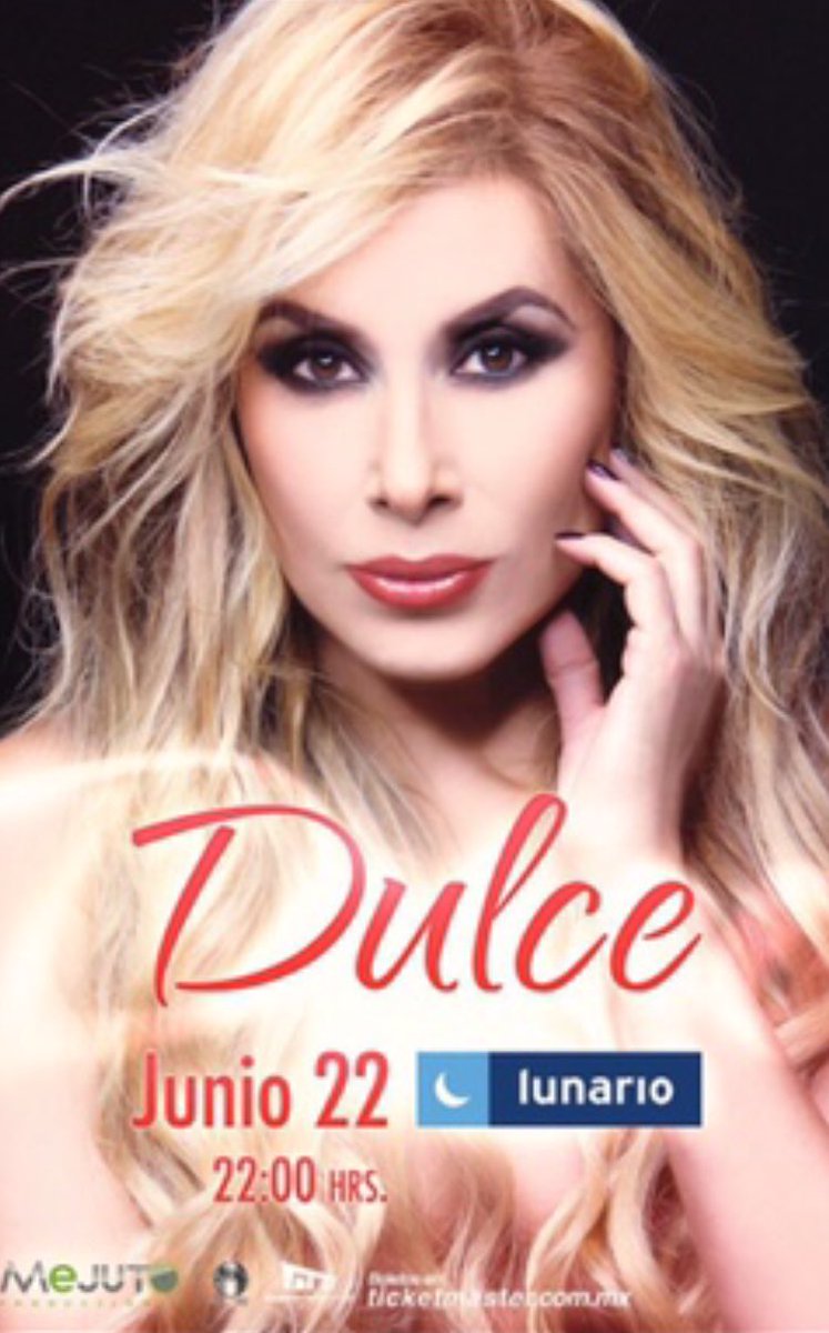 hugomejuto's tweet photo. Falta un mes para las 2 presentaciones de DULCE 
@LaCantanteDulce 

@LunarioMx 

Dos horarios en un mismo día: 22 de junio a las 19:00 y 23:00.

¿Ya tienen sus boletos? Por @Ticketmaster_Me 

Una de las mejores voces con grandes éxitos! NO FALTEN 

RT ✔️ https://t.co/TCfwcVgz4F