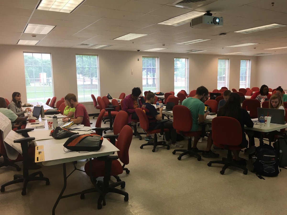 The mentors are busy this morning learning &amp; preparing for the participants arrival! #hprep2018 #campbelluniversity