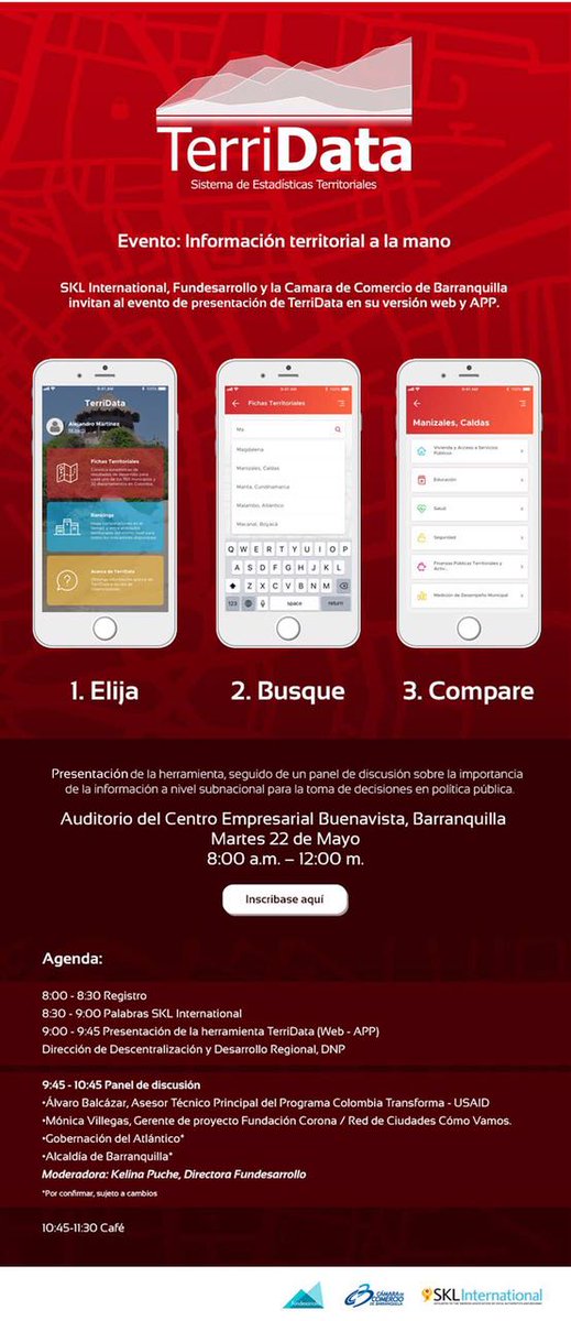 ¿Sabes cuál es la tasa de matrícula educativa del departamento? Conoce la respuesta a esta y otras preguntas más consultando la App TerriData: Evento de Socialización en Territorio <a href="/Camarabaq/">Cámara Comercio BAQ</a>