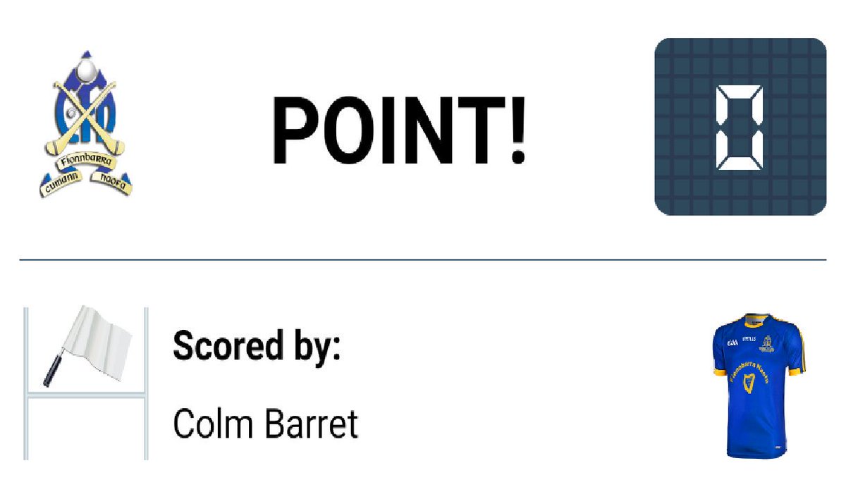 Point - Colm Barret (0') - U21 A Football 0:1-0:0 ÉIRE ÓG : #allezlesblues #ClubApp