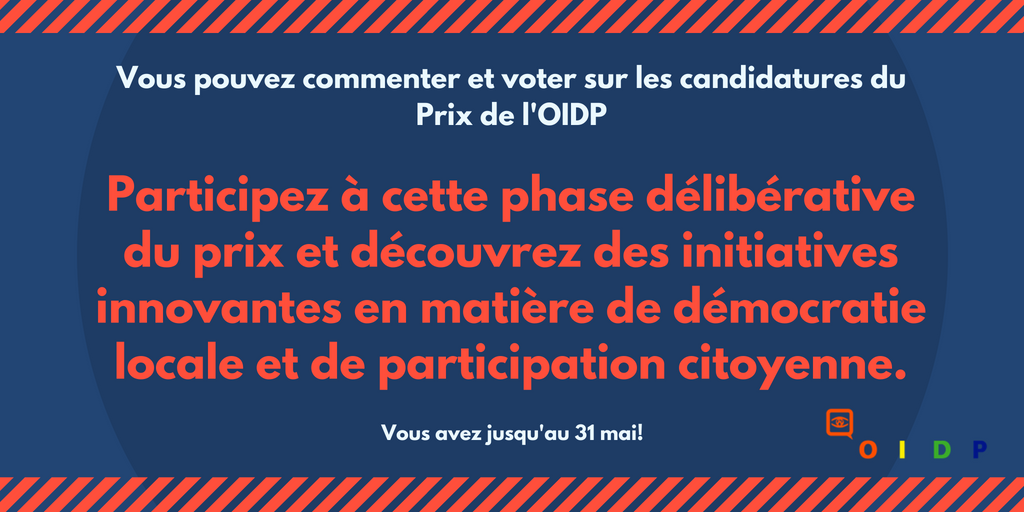 oidp_org's tweet photo. La participation et le débat font également partie du processus de sélection de 12e Prix OIDP. Les personnes intéressées peuvent commenter et les membres de l'OIDP peuvent voter: https://t.co/38TnEzPOu1

Guide de fonctionnement de la plateforme: https://t.co/4UtdxkCKdW https://t.co/Iu8BYl0fX2