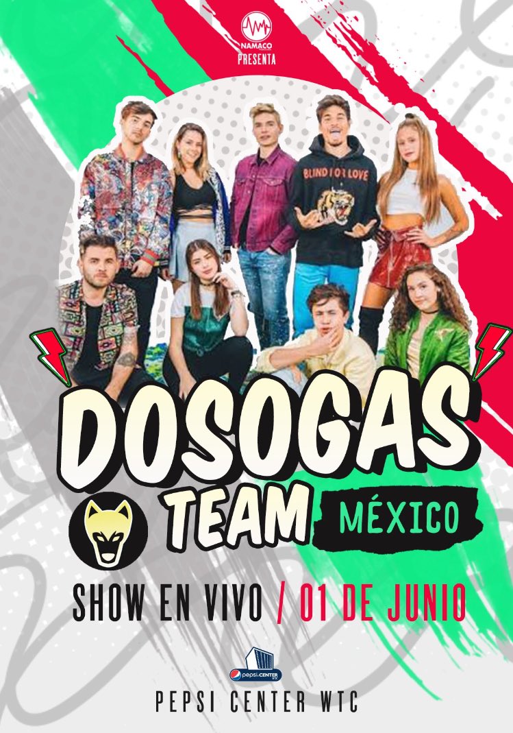 hugomejuto's tweet photo. Adquiere tus boletos por @Ticketmaster_Me para disfrutar de las estrellas juveniles y fenómeno en redes sociales @dosogas @xDosogasTeam 

en el @PepsiCenterWTC  JUNIO 1 junio #cdmx #dosogas #dosogasteam #show 

No te los puedes perder en @Namacomx ✔️ https://t.co/6A46yctcgS