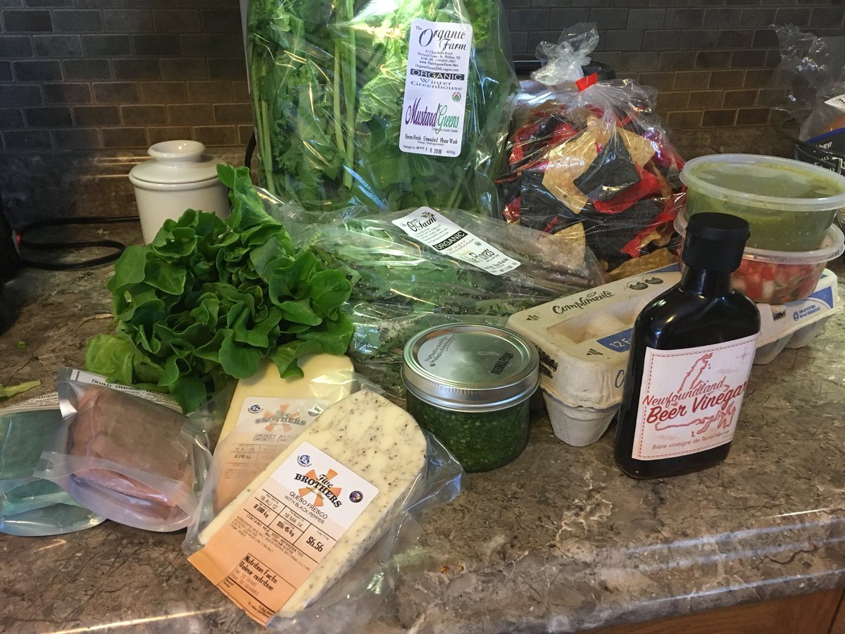 shelleypardy's tweet photo. Excited to try some ‘new to me’ products picked up at @sjfm including stinging nettle pesto and @WildMotherNL beer vinegar. https://t.co/Dk5Imar9Eq