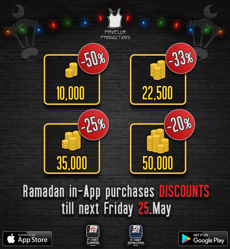 PEstimation's tweet photo. ‼️عرض خاص بمناسبة رمضان‼️
من دلوقتي لحد يوم الجمعة اللي جاية بس.

تخفيضات على شراء الكوينز لنسبة تصل إلى ٥٠% 🔥

أدخل على ال Store في اللعبة بعديها على علامة الPlus الذهبية فوق عل يمين و إتفرج عالأسعار الجديدة 😉

نفسك تشتري كوتشينة،حمدي الوزير ؟ إلحق قبل الجمعة اللي جاية 😁 https://t.co/n6vEQkYQLA