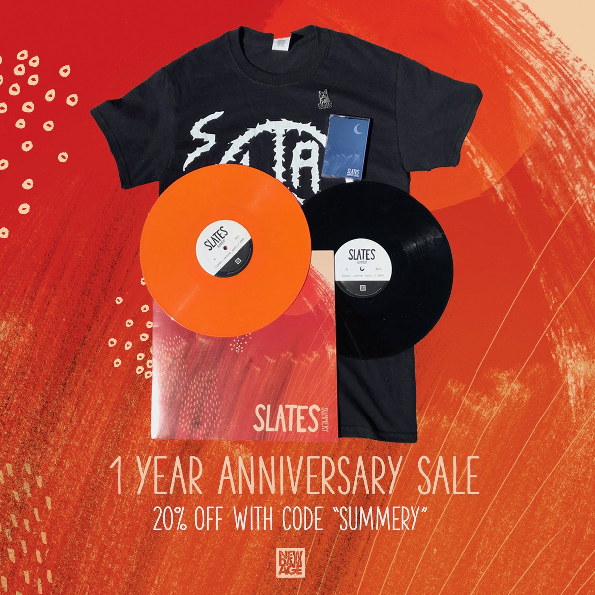 SLATESband's tweet image. It's been one year since Summery since came out! New Damage Records is having a 20% off sale to celebrate. 

Check it out here:
bit.ly/NDRSLATES

Use the code "Summery" to snag your savings!