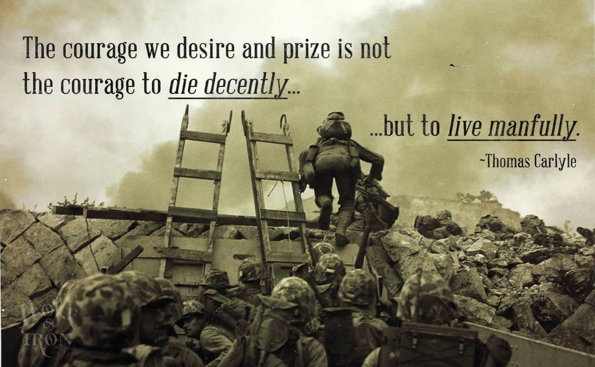 ContractorAcad's tweet photo. The Courage we desire and prize is not the courage to die decently but to live manfully.
.
.
#Courage #desire #prize #manfully #Military #HardWork #LifeStyle #ArmyForce #Goals #Jobs #Contractor #Academy https://t.co/hXGPba49yr