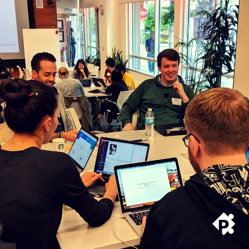 protohack's tweet photo. #ProtoHackEDU at @NU_Seattle is off to an amazing start. We've overheard some pretty epic ideas! #RedHuskies https://t.co/VJJd7YGegK