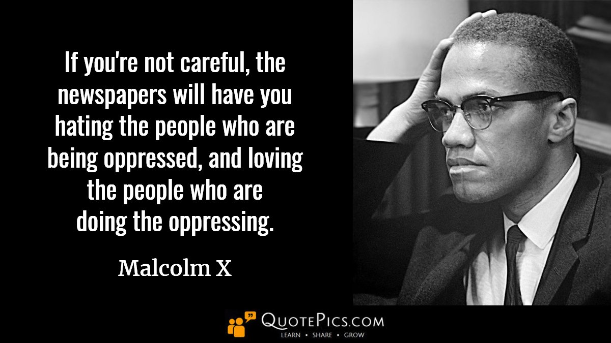 CoolQuotePics's tweet photo. Remembering human rights activist Malcolm X on the anniversary of his birth (May 19, 1925)

Filter your media consumption carefully. My grandfather used to say, "Don't believe anything you hear. And believe only half of what you see."

#HumanRights #CivilRights #SaturdayMorning https://t.co/FIR3sbftOq