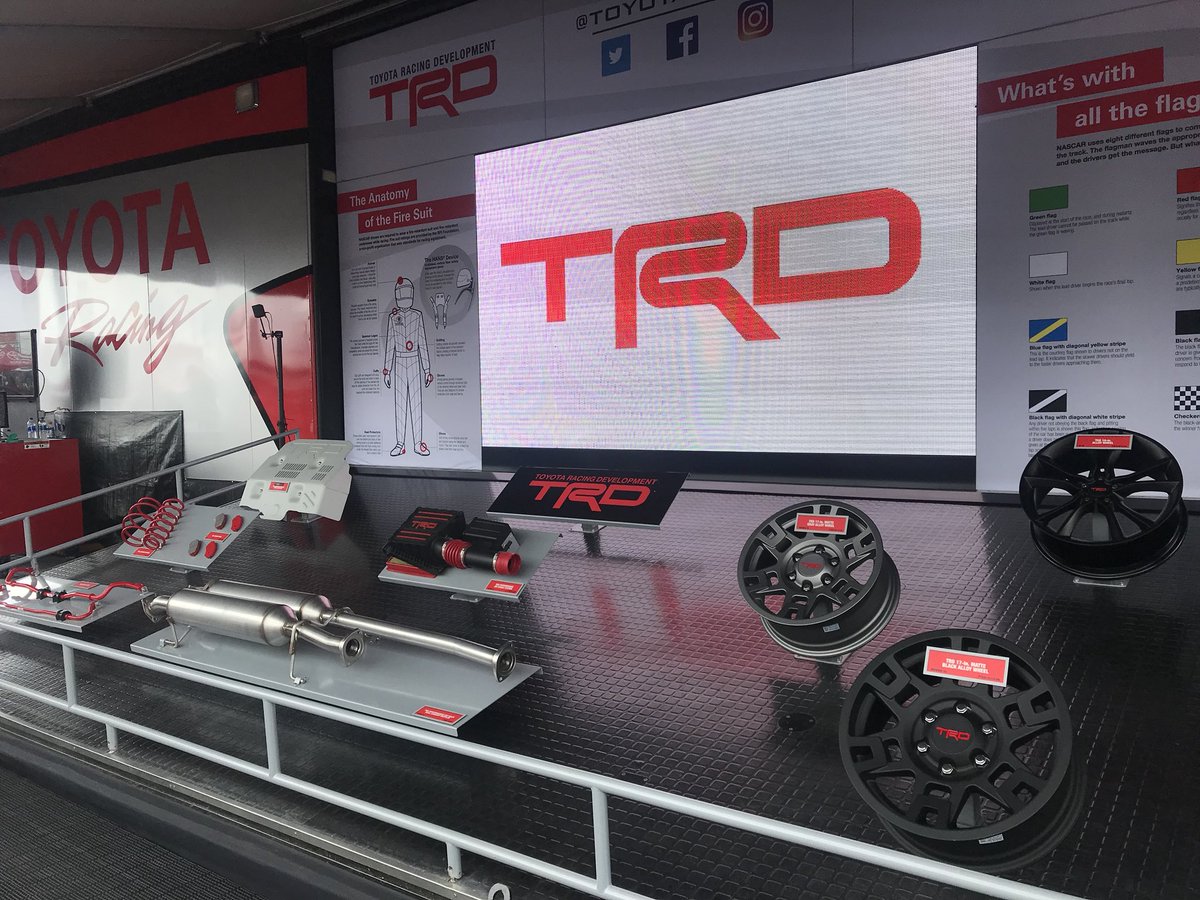 jmfamilynews's tweet photo. The #Toyota activation at the @charlottemotorspeedway is incredible! We’re crossing our fingers for a win tonight from one of the Toyota drivers at the Monster Energy All-Star Race! @ToyotaRacing @Toyota @SoutheastToyota #toyotaracing #trd #letsgoplaces #camryneed4speed https://t.co/OpsjKIv4Uc