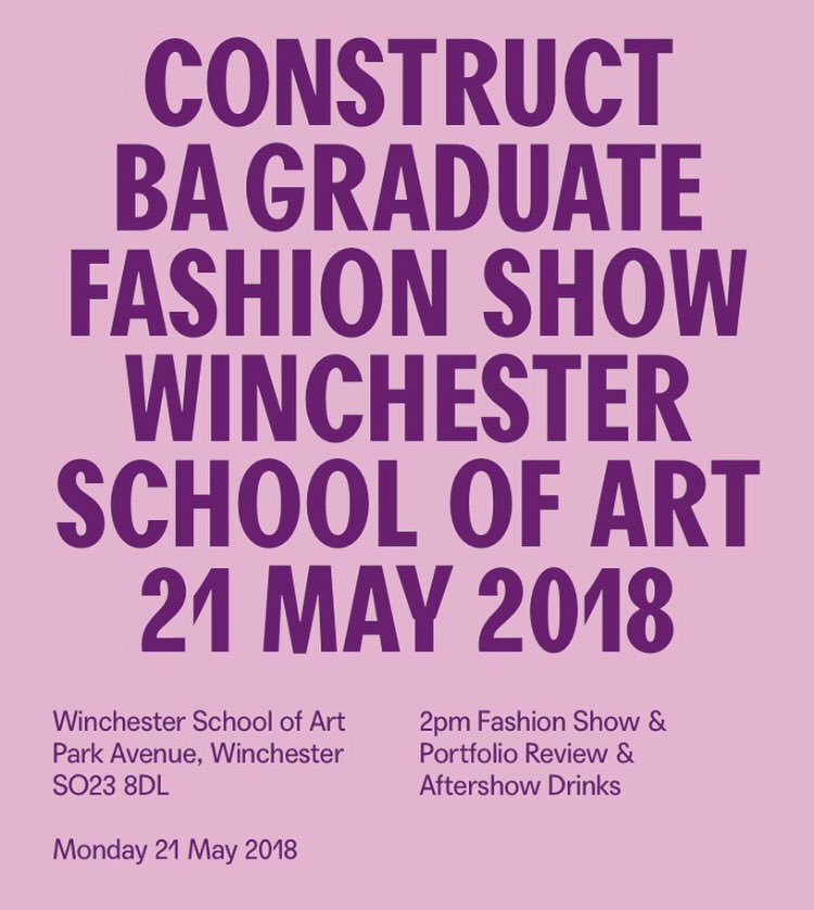 WSA FASHION SHOW @ 2pm on Monday 21st- come along if you want to see some sickkk werk 💖💖. #wsa #winchesterschoolofart