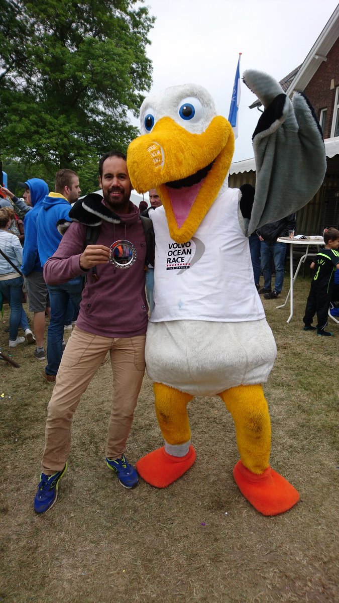 MLefeu's tweet photo. Today a lovely day at #NKmascotte as the companion of mascot Wisdom of the #volvooceanrace ending with a third place overall @VOR_denhaag #TIGSports https://t.co/0FlgXmjIF5