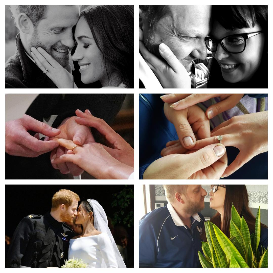 ludivine1990's tweet photo. #MariagePrincier #MeghanAndHarry #HarryandMeghan #HarryAndMegan #Windsor #PrinceHarry #MeghanMarkle 
Nous avons refait les photos du mariage de #Meghan et #harry 😅💏 https://t.co/D5z3YDzT6B
