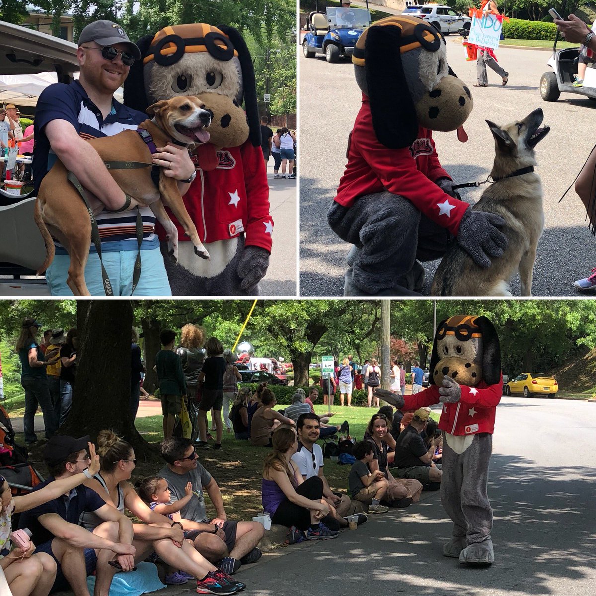 DoDahDay's tweet photo. Loved having Babe Ruff from the @BhamBarons in the parade this morning! https://t.co/ExmFU0ULIY