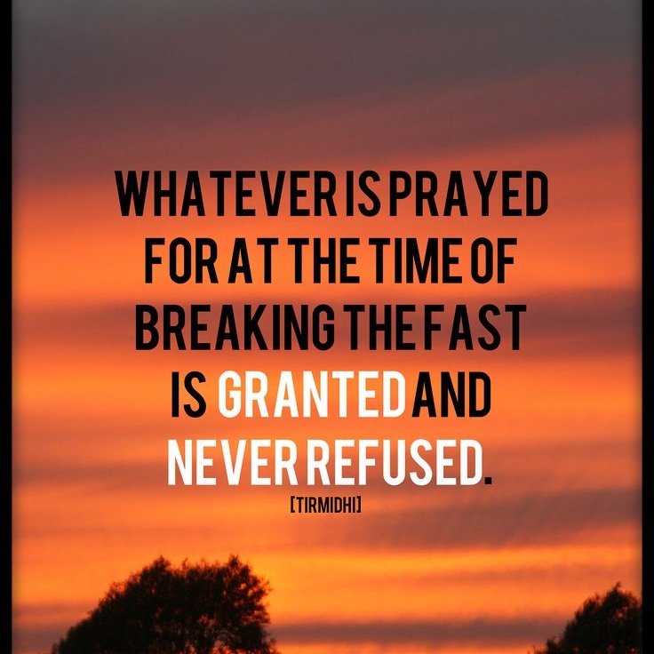 Think_Islam's tweet image. Abu Hurayrah (RA) related that the Prophet SAW said: 

“Whatever is prayed for at the time of breaking the fast is granted and never refused.” [Tirmidhi] #Ramadan
#Hadith
