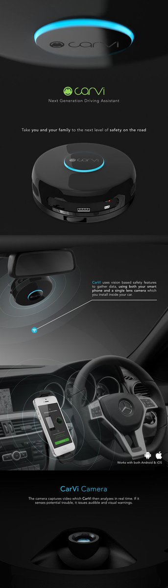 SamyakDoshiYT's tweet photo. CARVI - next generation driving assistant
#Infographics >> #AI #ArtificialIntelligence #ML #MachineLearning #DL #DeepLearning #DataScience #Tech #Technology  #IOT #IIOT #Robotics  #Analytics #Fintech #Marketing #InternetOfThings #Blockchain
visit https://t.co/arPDZnKwCJ for more https://t.co/iVl9sIu9LW