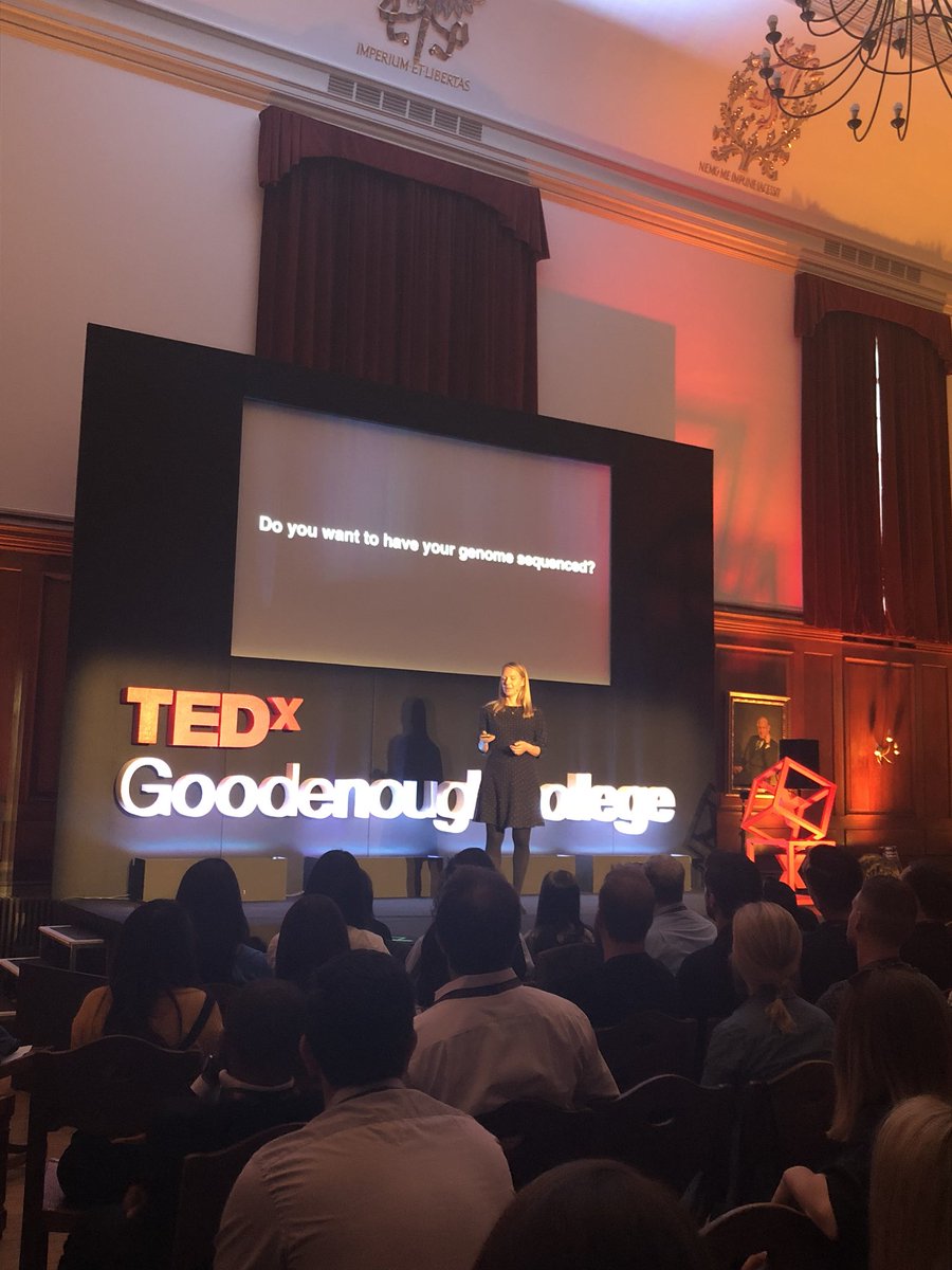 tedxgoodenough's tweet image. Dr. Saskia Sanderson speaks about the possible impacts of #genomic #sequencing! “The speed at which genome sequencing technology is developing is astounding - it’s not hype, it’s hope” #TEDxWhatNext
