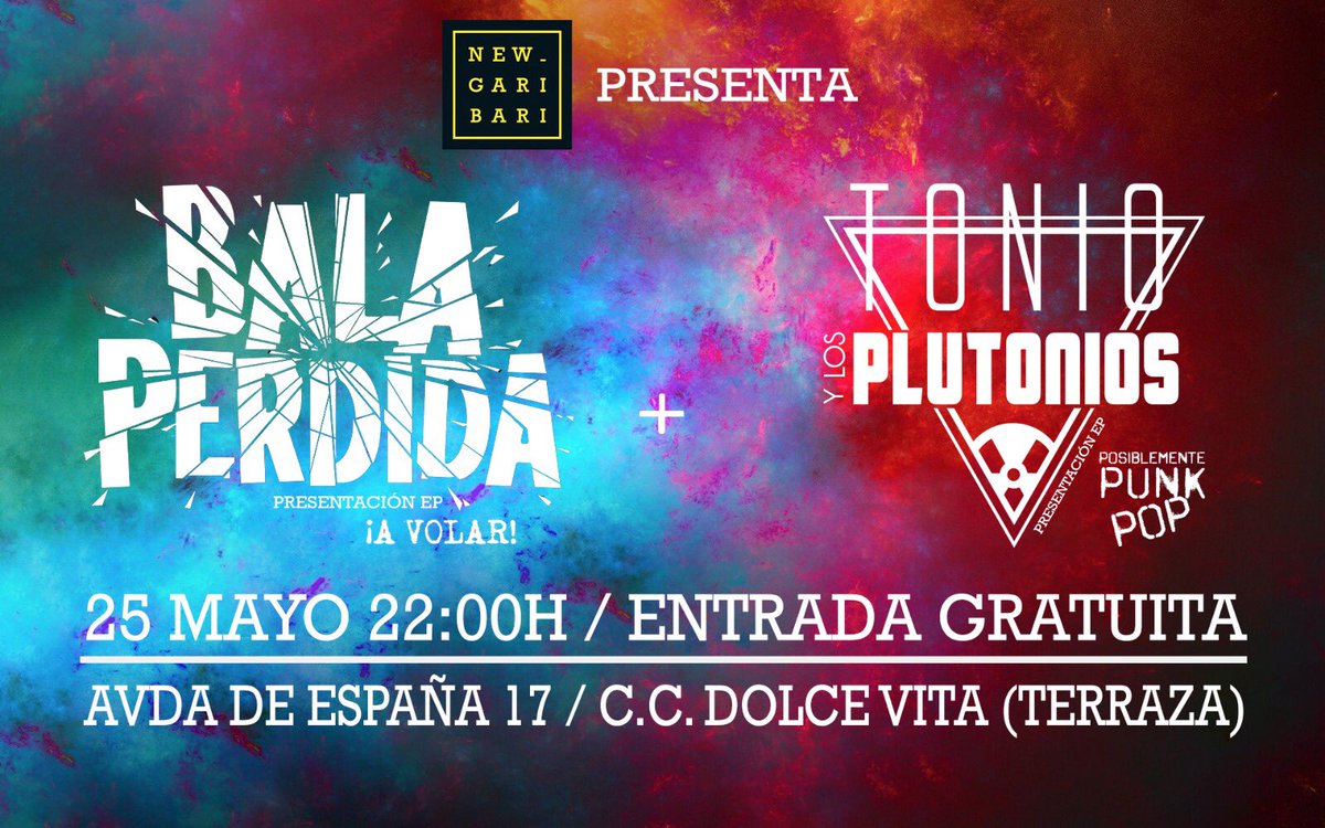 Plutoniers's tweet photo. Volvemos a la carretera!! El viernes 25 de Mayo nos vemos en directo junto con la pedazo de banda @rockbala_perdid Noche de #HardRock #Heavy #Punk #Pop 🤘🏻
Sala @NewGaribari en #Alcobendas 22:00h ENTRADA GRATUITA https://t.co/LD4mtVyBoZ