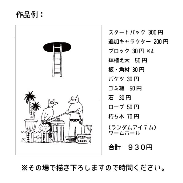 本日関西コミティア52に出店します。冊子2種とTシャツをほんの少し持って行きます。あとその場でポストカード描きます!1オブジェクト30円から描くという量り売り的な描き方を実験的にやってみたいと思いますよ〜!