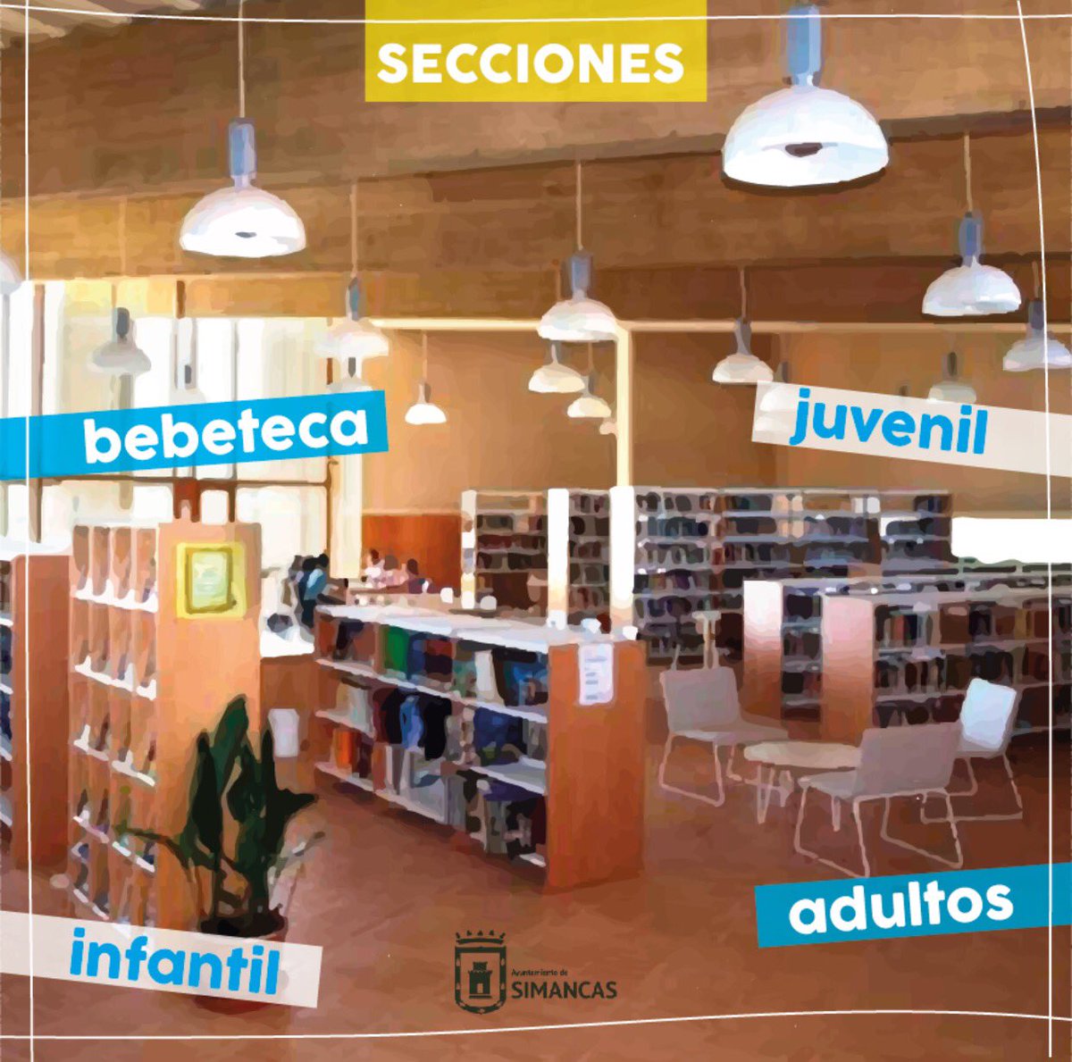 AytoSimancas's tweet photo. 📍#SimancasLee📍
La biblioteca siempre es una buena opción... todos los días son días de biblioteca porque lo tenemos TODO 😉 
📚Biblioteca 
🗂Hemeroteca 
📼Audiovisuales 
💿Biblioteca electrónica 
🔃Préstamo interbibliotecario
📡Internet y wifi https://t.co/Jh87oIkEZm