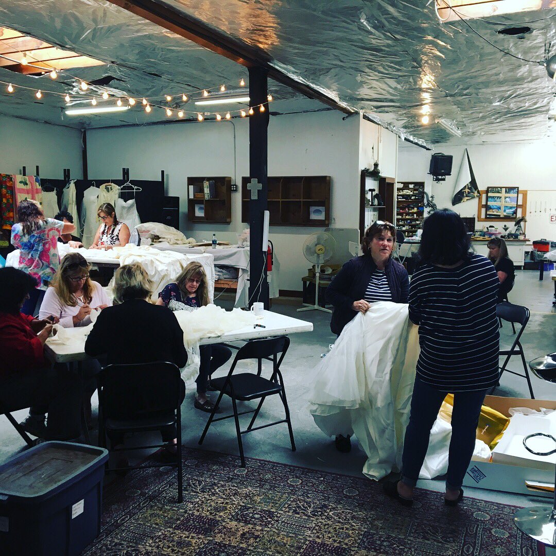 AngelGowns's tweet photo. We are having our sewing day today!!! https://t.co/e2nlxbZddo