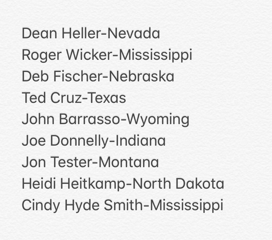 mollymcnearney's tweet image. Here are the U.S. Senators up for re-election this November who consistently vote against sensible gun legislation every damn time. They choose money over your safety. Vote. Them. Out. #GunReformNow
