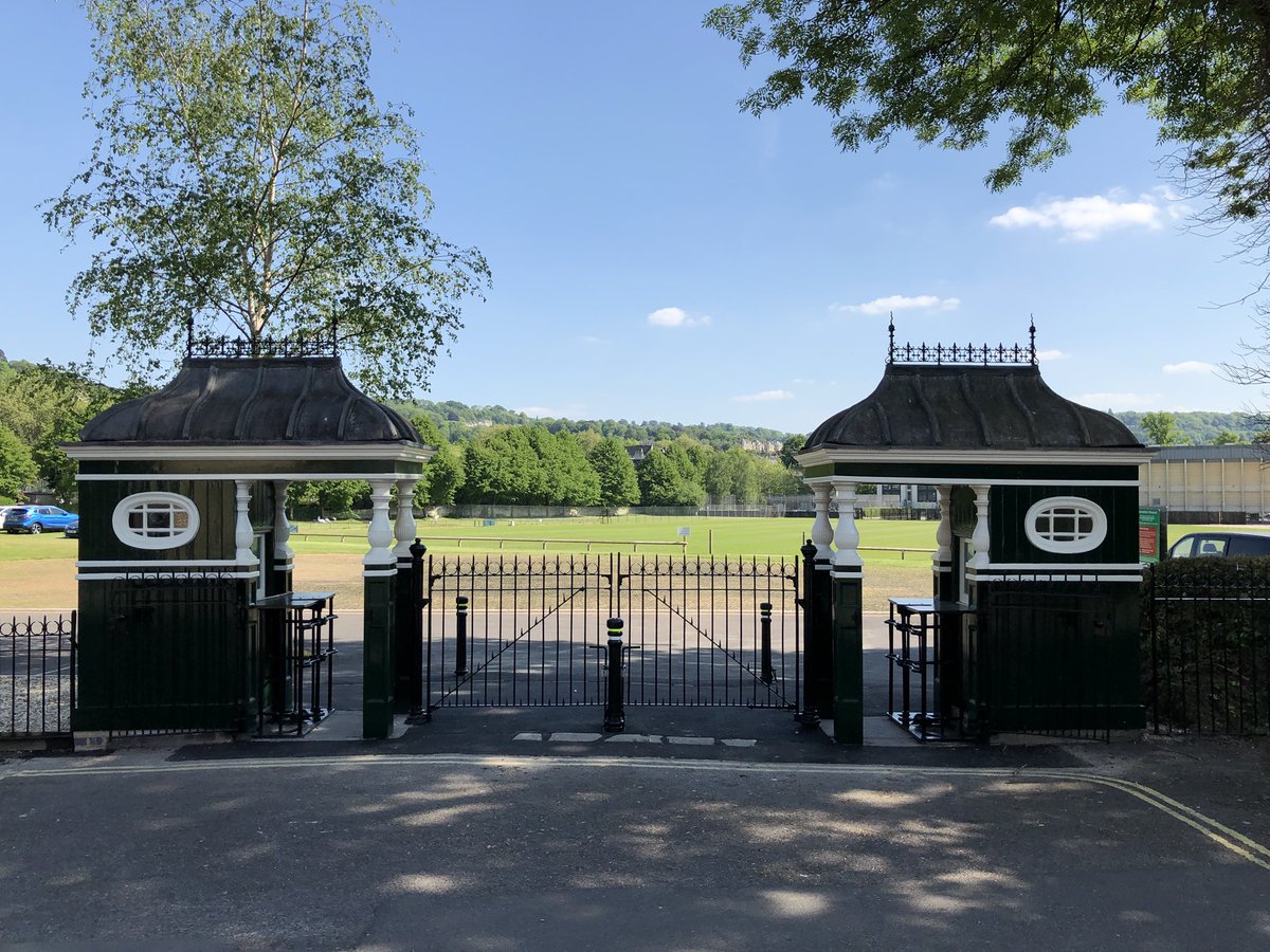 ThePaulGraham's tweet photo. Nice to see the entrance to the Recreational Ground has been fully restored @BathBytes https://t.co/XytpC1xOm9