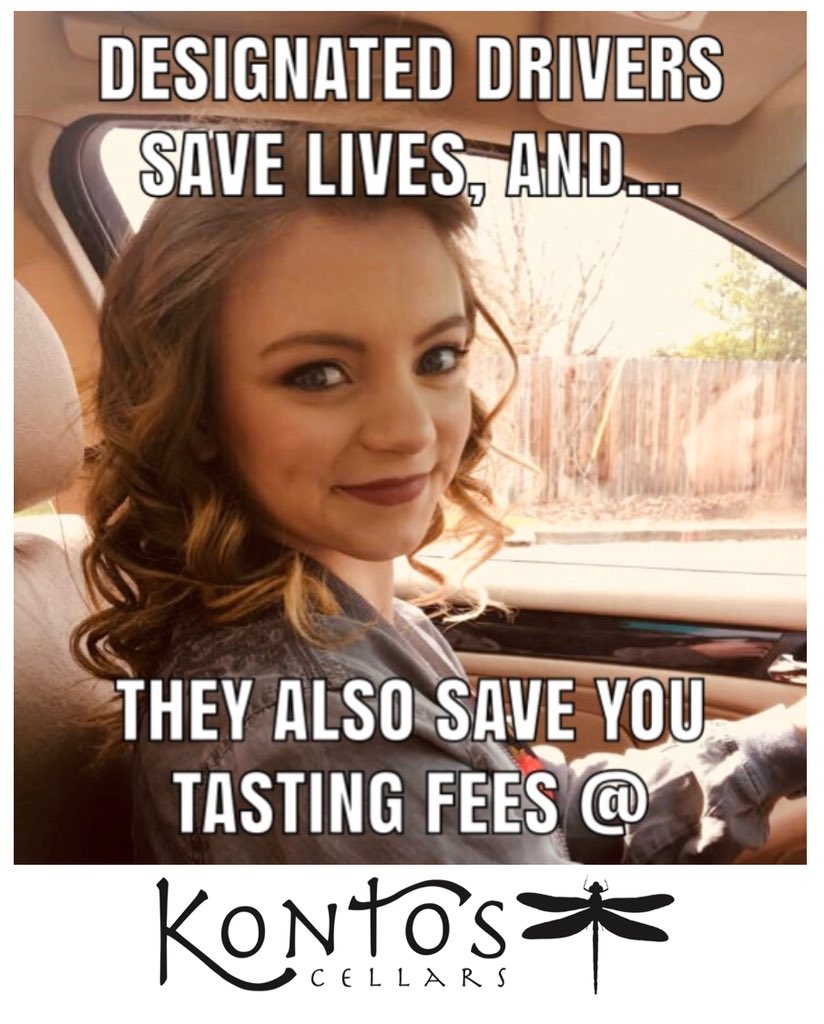 Have a (sober) designated driver in your group, get your tasting fees waived!  Thank you for keeping our town safe!