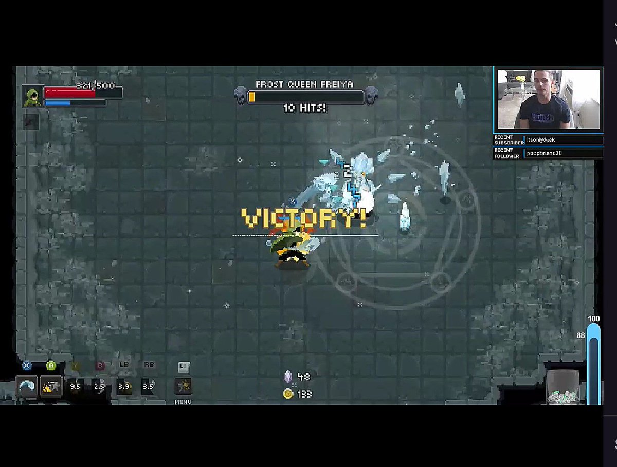 YoungBeingYoung's tweet photo. I just love rouge, dungeon crawler, indie game combo. Going live on twitch. Stop in and check out Wizards of Legend. It blowing up and it's a great price! #wizardoflegend
#twitch
#twitchstreamer #xboxone #smallstreamer https://t.co/EwJEfyuNNH