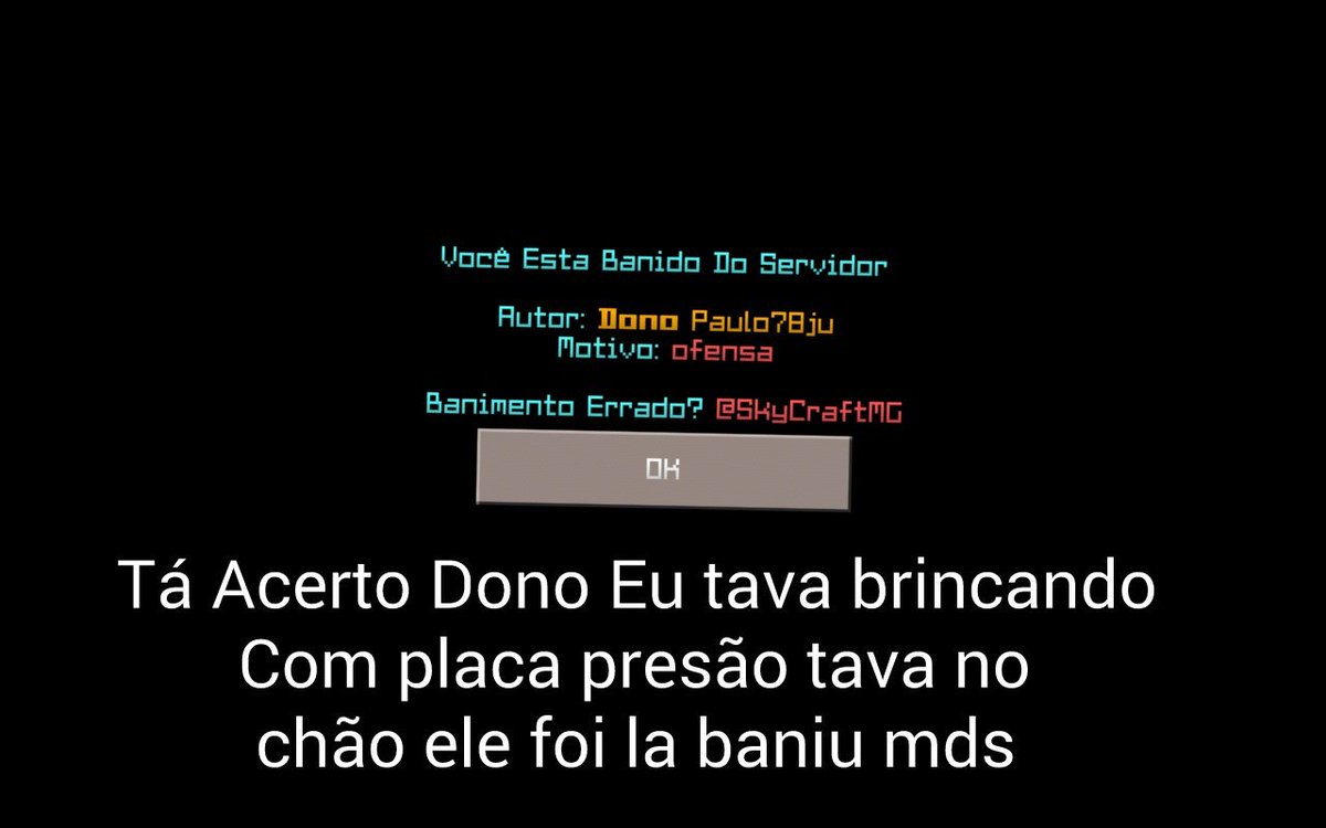 Eu tava dbooa jogando tava morrendo por cara aii tava lobby esperando Renan fui brinca neh aii eu viz placa presão fuiii brinca aii dono baniu ksksk por Causa das placa presão <a href="/RenanPlayBR_/">Renan #RR🇧🇷</a>