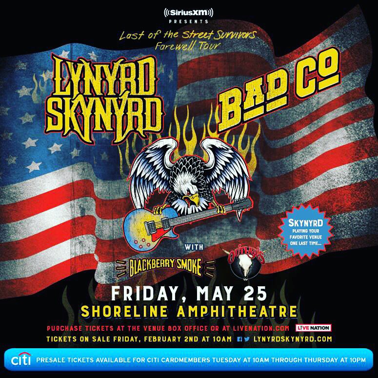 Be sure to catch #LynyrdSkynyrd #BadCompany &amp; BlackberrySmoke <a href="/ShorelineAmp/">Shoreline Amp</a> <a href="/Skynyrd/">Lynyrd Skynyrd</a> <a href="/officialbadco/">Bad Company</a> <a href="/blackberrysmoke/">BLACKBERRY SMOKE</a> &amp; listen to KKDJ Fresno's #ClassicRock 99.7FM