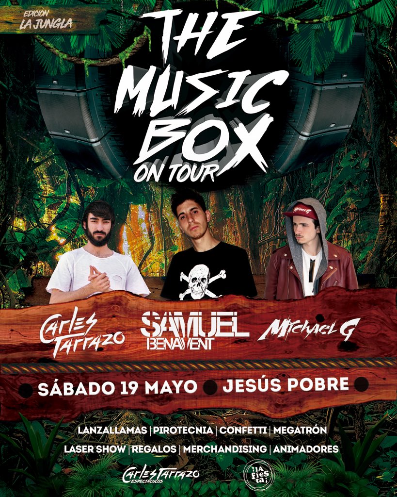 Nos vemos esta noche en Jesús Pobre.
#themusicboxontour #jesúspobre #carlestarrazo #nosamnoparty #macrodiscomovil #co2