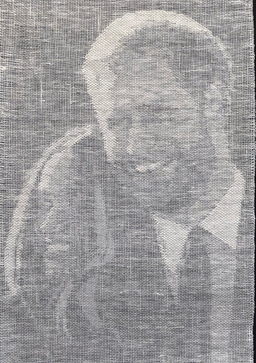 BarboneCyndy's tweet photo. Celebrating the Royal Wedding #RoyalWedding #RoyalWedding2018 #handwoven with handwoven portrait by American artist, Cyndy Barbone. https://t.co/As9HhASXAH