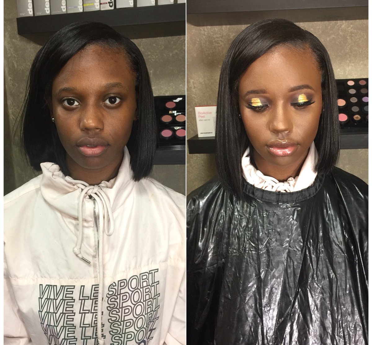 xioclockk's tweet photo. Before &amp; After • Prom Beat 🎨

Lipgloss is called “Pink Lady” from @ebfcosmetics. You can find this gloss AND me at @everythingbyface. Book your appointments with me. Text me at 216.612.1442 #ClevelandMUA #ClevelandMakeupArtist #ClevelandBeauty #OhioMakeup #OhioMUA https://t.co/g53zIdQ9Tk
