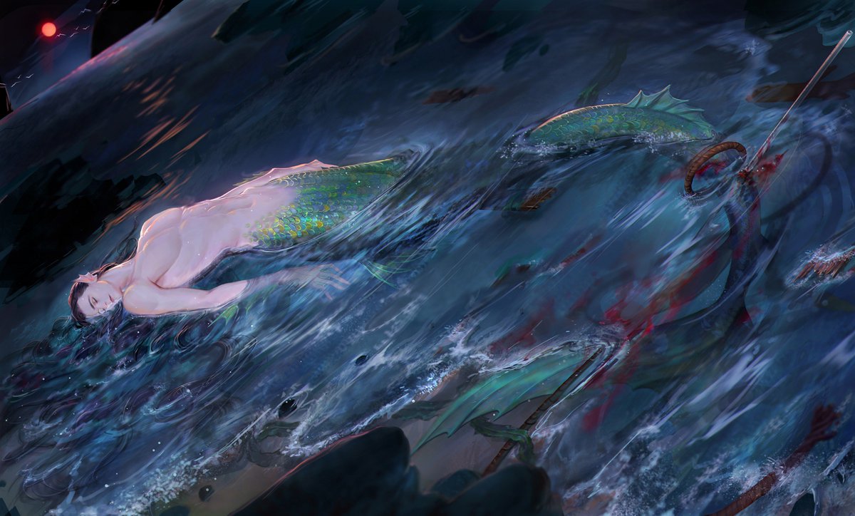 Mermaid AU Illustrations of a thorki story that written by my friend #Loki ...