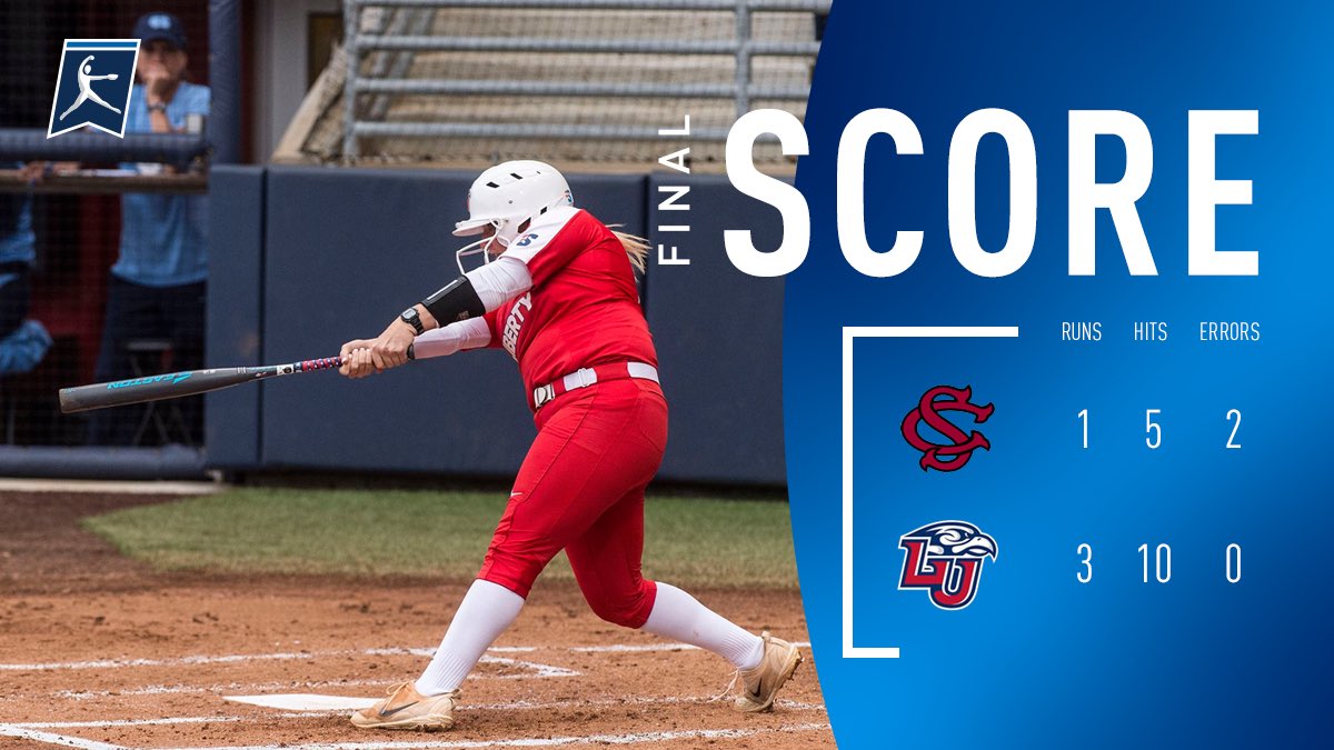 NCAASoftball's tweet image. LIBERTY knocks off No. 9 South Carolina❗️