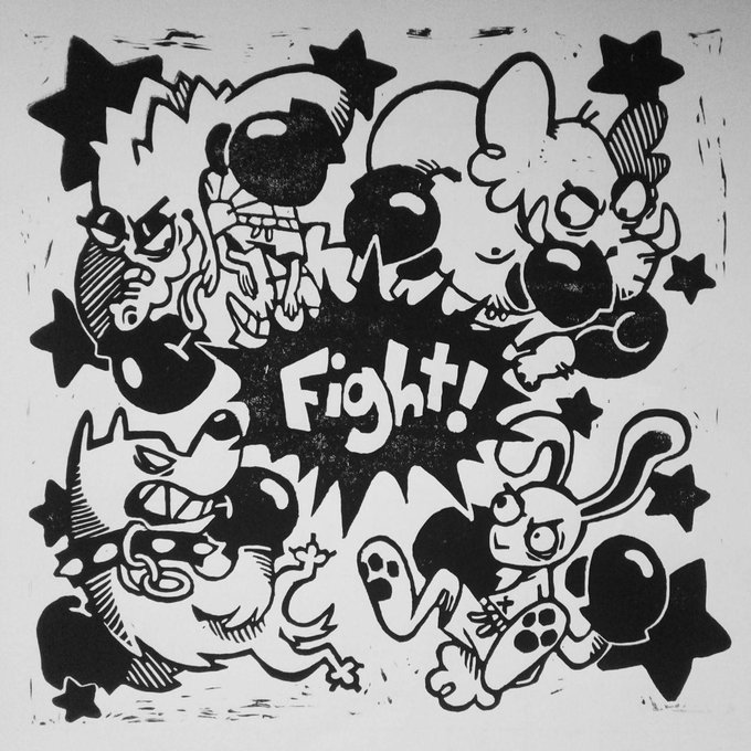 linocut for one of my classes ? 