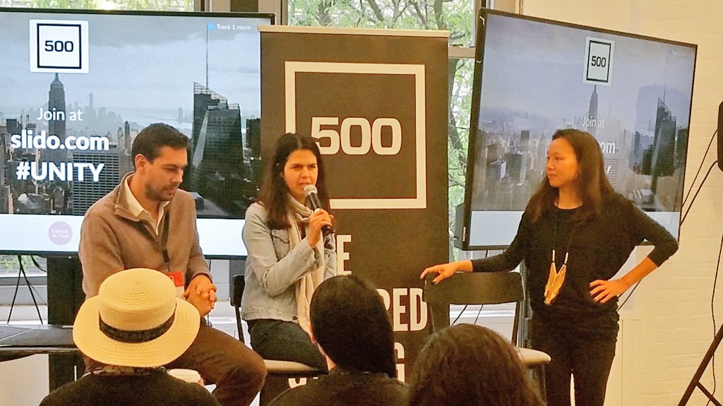 FlyTechnista's tweet photo. "Investing from the front lines", panel discussion with @bedy @jefielding sharing insights with #startup founders how to get #funding. @500Startups #UNITYNYC https://t.co/mSJaroZIRe