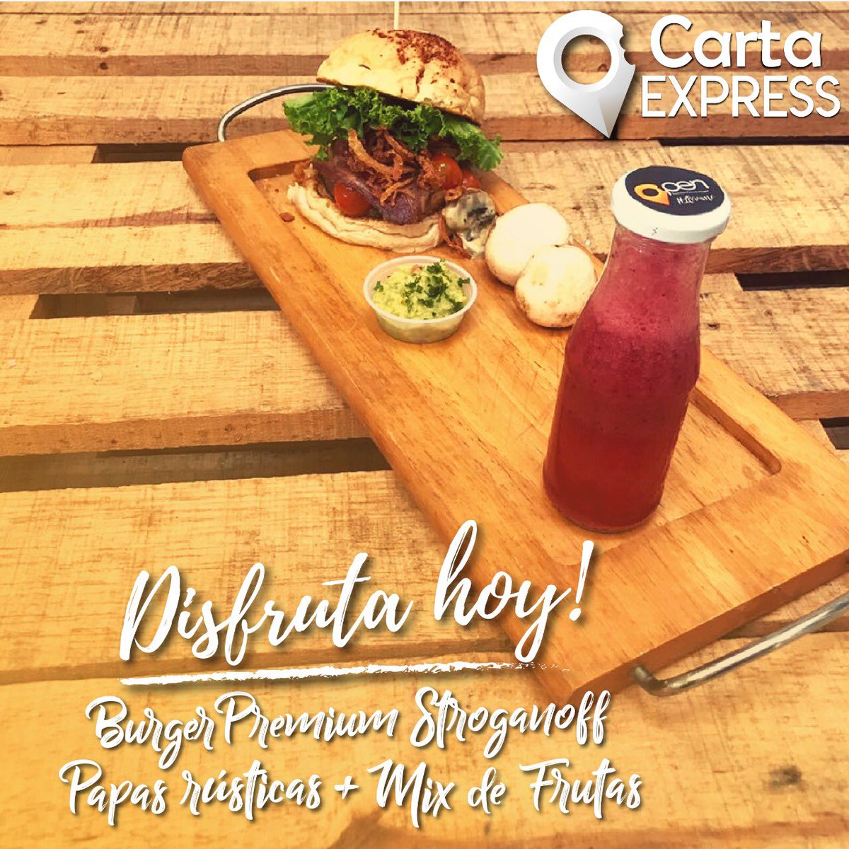 OpenFincas's tweet photo. Disfruta de nuestro #ComboBurger este finde y llena tu paladar de ricos sabores Gourmets!🍔🍝🚚🏠 #HamburguesaOpen #PastasOpen #PastasArtesanales #HamburguesasArtesanales #Food #Girardota #ComidaArtesanal #NuevaExperienciaOpen
haz tu pedido!!! ✆ 3002765567 ☎ 2899480!!🍔🍝🚚🏠 https://t.co/BoSKxUerSy