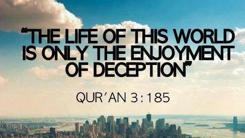 Think_Islam's tweet image. "Every soul will taste death, and you will only be given your [full] compensation on the Day of Resurrection. So he who is drawn away from the Fire and admitted to Paradise has attained [his desire]. And what is the life of this world except the enjoyment of delusion."

3:185