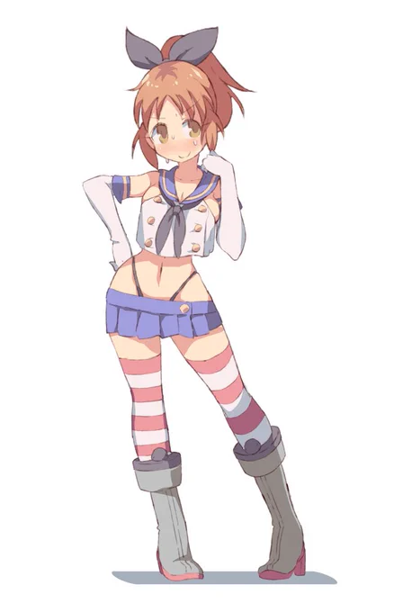 はむたすさんのリクエストであべななちゃんに島風のコスプレ 