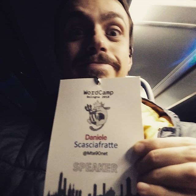 Mte90Net's tweet photo. Wake up at 4 and arrived at home at 23 for @wordcampbologna #wcbo #wordpress let's to do crazy things! https://t.co/OdfhLmwXQ2 https://t.co/Id5IdpD3nb