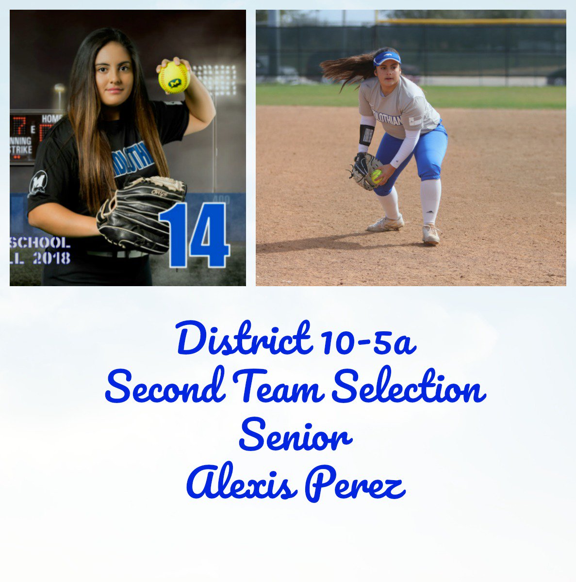 AMNTX18u's tweet photo. Congrats to 2018 @jccbulldogs commit Alexis Perez @_alexis_perez_ on her 2nd Team All-District section #AFExpressSoftball #ExpressDNA https://t.co/5I1N9gu22t