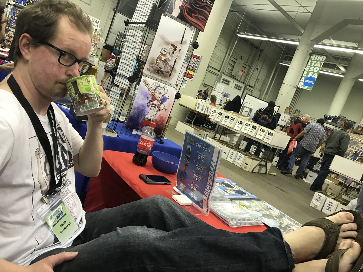 TheMegaDads's tweet photo. Timeโs running out today to come say hi! #MSPComicCon https://t.co/DdNmMBcJiR