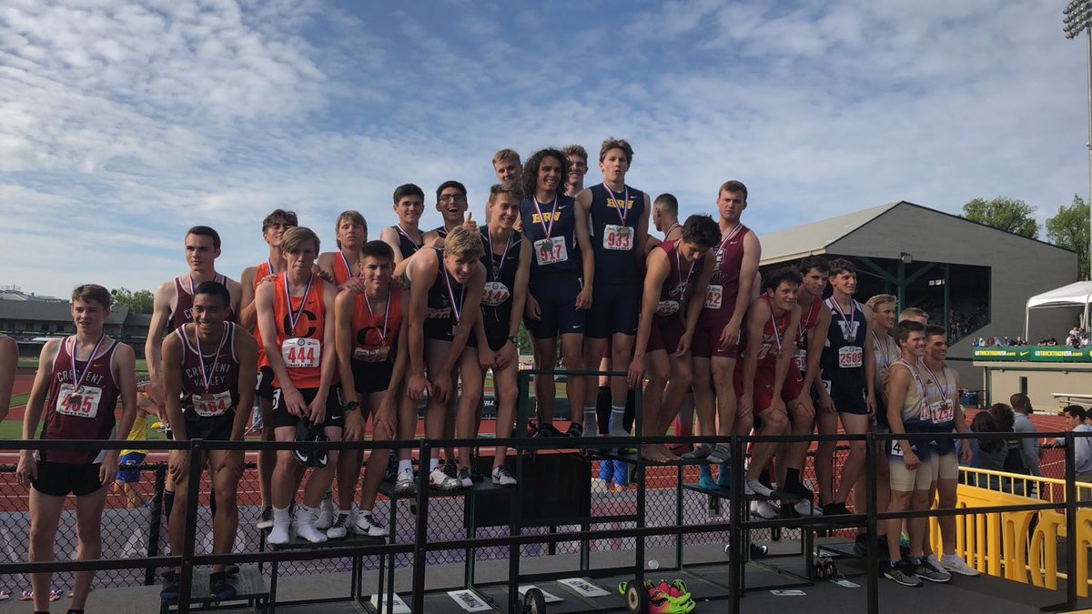 HRVtrack's tweet photo. Boys 4x4 State Champions in a new school record 4:24! https://t.co/a1GwOkCehu